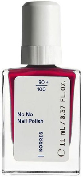 Korres No No Gloss Βερνίκι Νυχιών 48 Coral Red 11ml