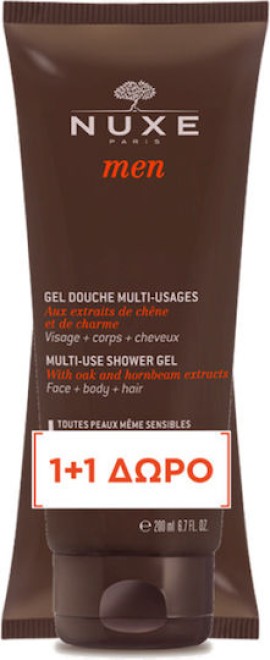 Nuxe Men Multi-Purpose Shower Gel Πολυχρηστικό Αφρόλουτρο για Σώμα-...