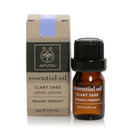 Apivita Essential oil Βιολογικό αιθέριο έλαιο Φασκόμηλο 5 ml