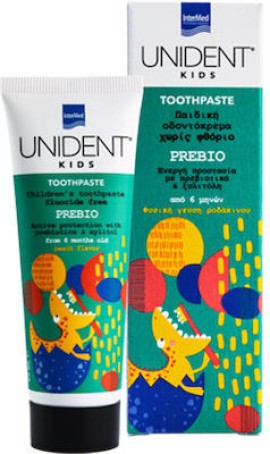 Intermed Unident Kids Toothpaste Prebio Children's Toothpaste Without Fluoride 50 ml