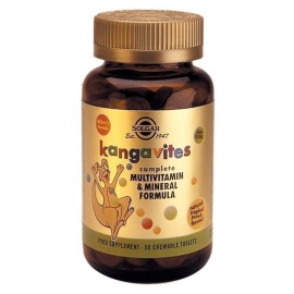 Solgar Kangavites Complete Multivitamin & Mineral Formula 60 chewable tabs tropical flavor