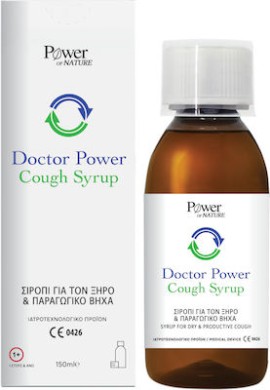 Power Of Nature Doctor Power Cough Syrup Σιρόπι για τον Ξηρό & Παραγωγικό Βήχα 150 ml