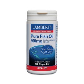 Lamberts Fish Oil 500 mg Ιχθυέλαιο που Παρέχει 280 mg Ω3 Λιπαρών Οξέων 120 μαλακές κάψουλες