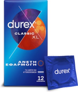 Durex Classic Condoms XL 12 προφυλακτικά