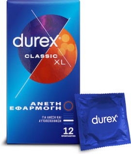 Durex Classic Condoms XL 12 condoms