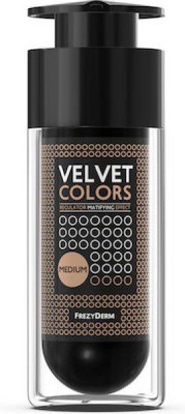 Frezyderm Velvet Colors Medium Make-Up για Ματ Αποτέλεσμα 30 ml