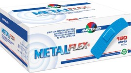 Master Aid Metal Flex Stips Blue 86mm X 25mm 150 Τεμάχια