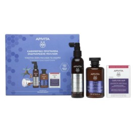 Apivita Rescue Hair Loss Kit for Men Tonic Shampoo 250 ml + Hair Loss Lotion 150 ml + Caps For Hair 30 caps
