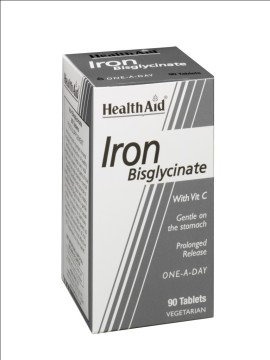 Health Aid Iron Bisglycinate 90 tabs