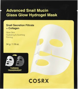 Cosrx Advanced Snail Mucin Glass Glow Hydrogel Mask Μάσκα Προσώπου για Λάμψη, 1τεμ