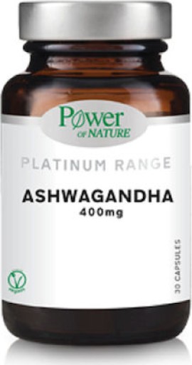 Power of Nature Platinum Range Ashwagandha 400mg, 30caps