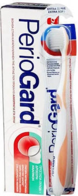 Colgate Periogard Toothpaste for Gum Protection 75 ml & Extra Soft Toothbrush 1 pc