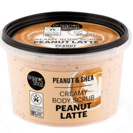 Organic Shop Creamy Peanut Latte & Shea Body Scrub 250ml