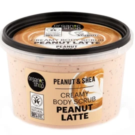 Organic Shop Creamy Peanut Latte & Shea Body Scrub 250ml