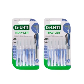 GUM Trav-Ler Interdental 0.6 mm 12 brushes (Sticker-50% στη 2η συσκευασία)