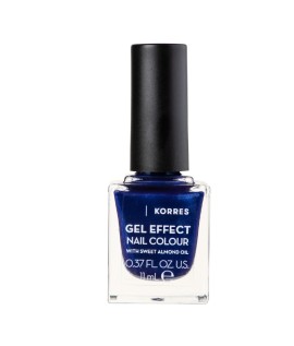 Korres Gel Effect Nail Color with Sweet Almond Oil 87 Infinity Blue 11ml