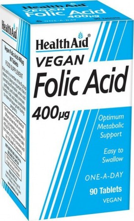 Health Aid Folic Acid 400 µg Vegan 90 tabs