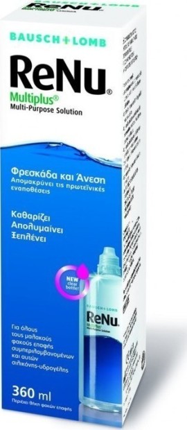 Bausch & Lomb Renu Multiplus Multi-Purpose Solution 360 ml