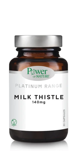Power of Nature Platinum Range Milk Thistle 140 mg 30 φυτικές κάψουλες