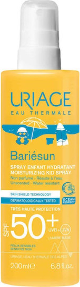 Uriage Bariesun Moisturizing Kid Spray Αδιάβροχο Αντηλιακό Γαλάκτωμ...