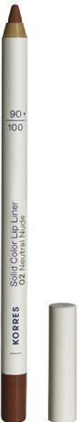 Korres Solid Color Lip Liner Μολύβι Χειλιών 02 Neutral Nude 1.2g