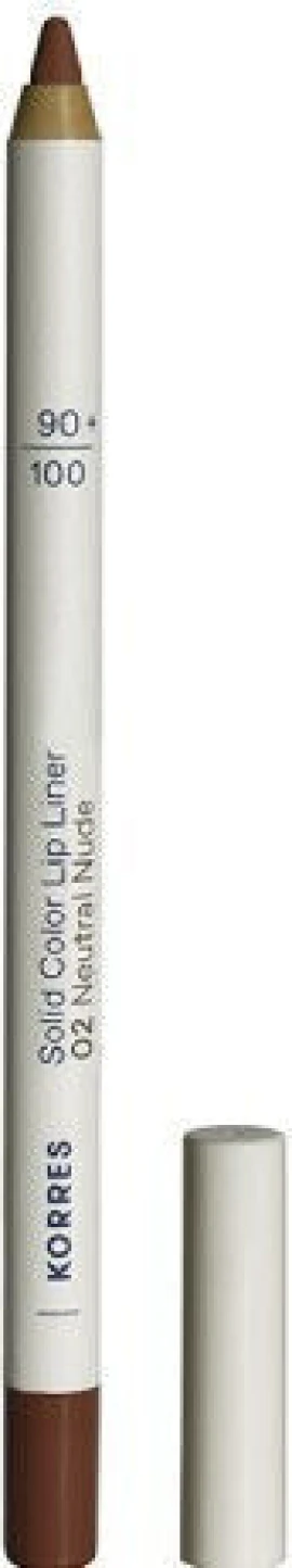 Korres Solid Color Lip Liner Μολύβι Χειλιών 02 Neutral Nude 1.2g