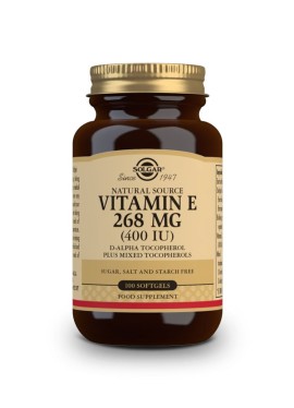 Solgar Vitamin E 268mg (400IU) 100 Softgels