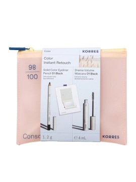 Korres Promo Color Instant Retouch Eyeliner & Mascara 01 Black + Δώ...