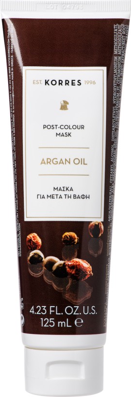 Korres Argan Oil Μάσκα Μαλλιών Για Μετά Τη Βαφή 125 ml