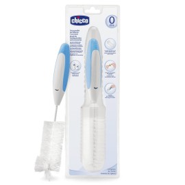 CHICCO Bottle & Nipple Cleaning Brush (Light Blue)