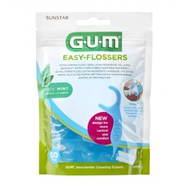 Gum Easy Flossers Cool Mint 50 pcs