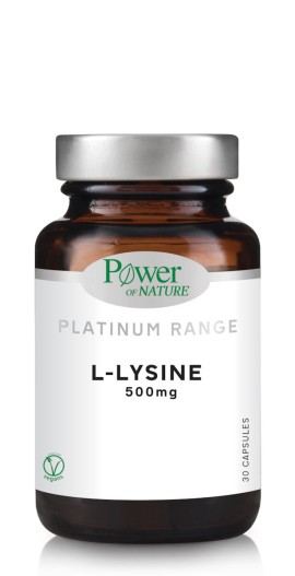 Power of Nature Platinum Range L-Lysine 500 mg 30 herbal capsules