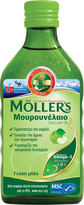 Mollers Cod Liver Oil Apple 250 ml