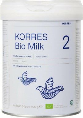 Korres Bio Milk 2 Βιολογικό Αγελαδινό Γάλα για Βρέφη 6-12 μηνών 400 g