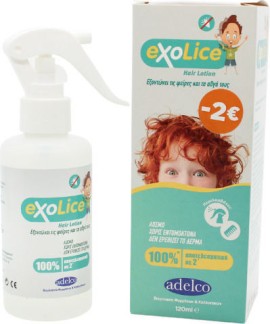 Adelco Exolice Hair Lotion Άοσμη Αντιφθειρική Λοσιόν 120 ml