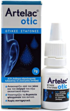Bausch & Lomb Artelac Otic Ear Drops 7 g