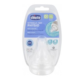 Chicco Physio Silicone Nipple Normal Flow 0m+
