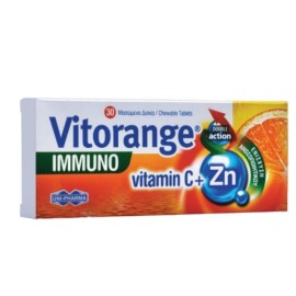 Uni-Pharma Vitorange Immuno Vitamin C & Zinc 30 chewable tabs
