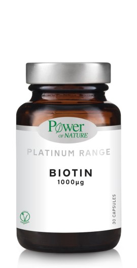 Power of Nature Platinum Range Biotin 1000 μg 30 φυτικές κάψουλες