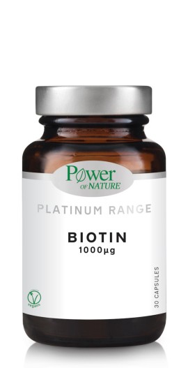 Power of Nature Platinum Range Biotin 1000 µg 30 herbal capsules