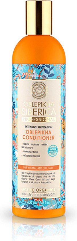Oblepikha Conditioner for intensive hydration, for normal and dry hair, 400ml.
