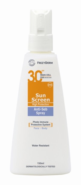 Frezyderm Sun Screen Anti-Seb Spray SPF 30 150 ml