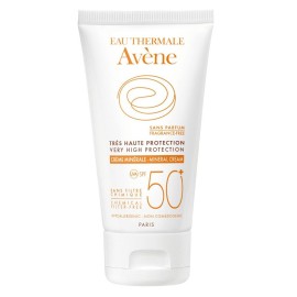 Avene Creme Minerale Face Sunscreen For Intolerant Skins SPF50+ 50 ml