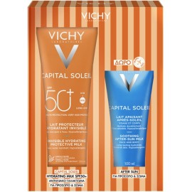 Vichy Capital Soleil Invisible Hydrating Milk SPF50+ 300 ml + Δώρο ...