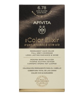 Apivita My Color Elixir Βαφή Μαλλιών 6.78 Ξανθό Σκούρο Μπεζ Περλέ