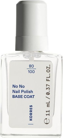 Korres No No Nail Polish Base Coat Βάση Νυχιών 11ml