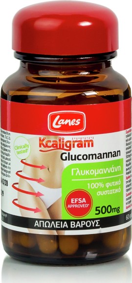 Lanes Kcaligram Glucomannan 500 mg 60 tabs