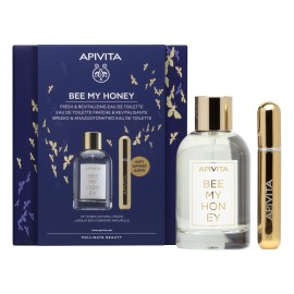 Apivita Bee My Honey Eau de Toilette 100 ml + Gift Refillable Perfume Spray 8 ml