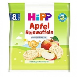 Hipp Βιολογικά Ρυζογκοφρετάκια Μήλου 30 gr
