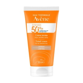 Avene Creme Teintee Tinted Face Sunscreen For Dry And Very Dry Skin SPF50+ 50ml